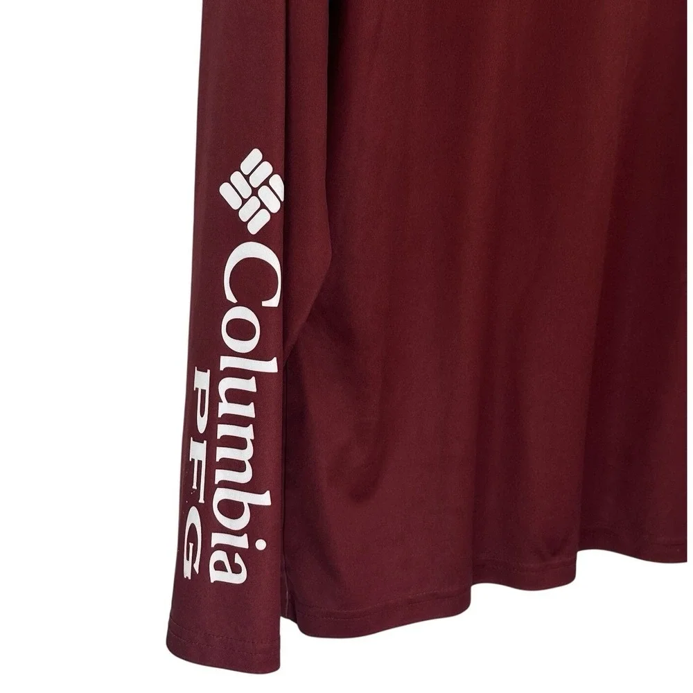Columbia PFG Alabama Red Fish Swim Shirt Omni-Shade 50‎ UPF Long Sleeve Men's M